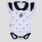 Body Polo Santos Coração Branco Body Polo Santos Coração Branco