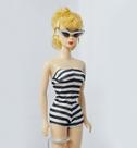 Body Preto e Branco para Bonecas Estilo Barbie Escala 1/6