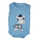 Body Regata Bebe Menino Verão Estampado 100% Suedine