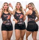 Body Regata Femimina Preta
