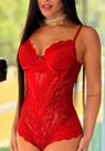 Body renda miza cor vermelho