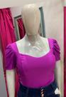 Body Roxo feminino Plus Size manga curta princesa G Body Roxo feminino Plus Size manga curta princesa G