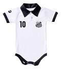 Body Santos Bebe Recem Nascido Branco Ou Rosa Oficial - Branco - G (6-9 meses)