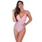 Body Sem Bojo em Renda de Poliamida e Tule Cor:RomanceTamanho:M