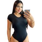 Body sem Bojo Feminino Tecido Ribana