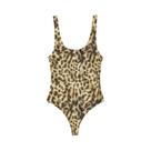 Body Sem Mangas Com Estampa De Leopardo Para Mulheres, Corset De Verão Sexy Branco E Marrom