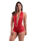 Body Sexy Sem Bojo em Renda com Múltiplas Amarrações - 0786