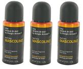 Body Spray FQQF Mascolino Kit com 3 Unidades Masculino 113g Cada