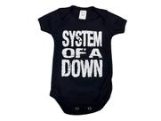 Body System Of A Down SOAD Bodie Macacão Bebê Banda de Rock Mesversário Md018