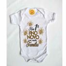 Body Temático para bebe Ano Novo Menino e Manina - TAMANHOS SEM SAIA - M (3 a 6 meses)