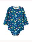 Body Térmico Bebê Menino Dino Azul Pingo Lelê