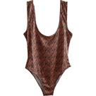 Body Tigrinho Elastano Tamanho Único Festive