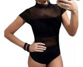 Body tule e renda guipir