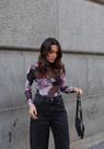Body Tule Floral Feminino - Estilo Elegante e Confortável