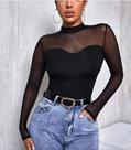 Body Tule Preto Body Tule Preto