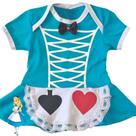 Body Vestido Bebê Rainha de Copas