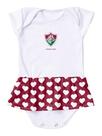 Body Vestido Fluminense Corações Torcida Baby