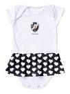 Body Vestido Vasco Corações Torcida Baby