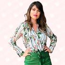 Body Visco Print Transpassado - Moda Casual Chic