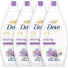 Body Wash Dove Relaxing 450 ml, pacote com 4 Body Wash Dove Relaxing 450 ml, pacote com 4