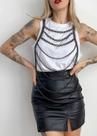 Bodychain Borychain corporal cadeia de corpo Ródio Unissex