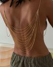 Bodychain borychain harnes de correntes Unissex Ouro e Prata
