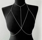 Bodychain borychain sutiã de correntes banho Ouro e Prata