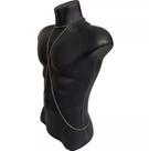 Bodychain colar corporal transversal modelo masculino prata dourado preto