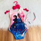 Bodys Menina Infantil Temático Frozen RF02 + Arco de Cabelo