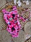 Bodys Menina Infantil Tematico Minnie Rosa + Tiara