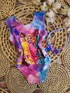 Bodys Menina Infantil Temático Princesas Disney +Tiara