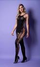 Bodystocking Macacão Inteiro com Recortes Laterais - Yaffa Lingerie