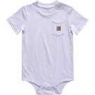 Bodysuit Carhartt Baby, bolso de manga curta, 24 m, roxo lavanda