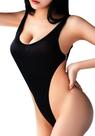 Bodysuit PBQOA See Through Swimsuit preta