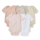 Bodysuits Burt's Bees Baby em algodão orgânico, pacote com 5