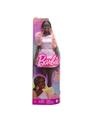 Boeca Barbie Fashionistas 216 Negra Vestido Salmão HRH14- Mattel (43057)