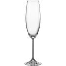 BOHEMIA GASTRO TAÇA CHAMPANHE 24x6x6cm 230ml CRISTAL TRANSPARENTE 6 PEÇAS