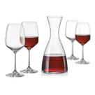 BOHEMIA GISELLE JG DECANTER/TAÇAS 1,5L/450ml CRISTAL TRANSP 5PÇ BOHEMIA GISELLE JG DECANTER/TAÇAS 1,5L/450ml CRISTAL TRANSP 5PÇ