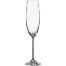 Bohemia Natalia Maxima Taça Champanhe 26X6X6Cm 230Ml Cristal Transp 6Pç