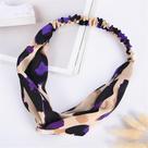 Boho Leopard Twist Knot Headband Elastic Wrap Turbante Faixa de cabelo Yoga Sport Ladies