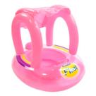 Boia Bote Inflável Infantil Bebê com Fralda e Cobertura Guarda Sol para Piscina Boia Bote Inflável Infantil Bebê com Fralda e Cobertura Guarda Sol para Piscina