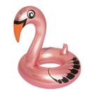 Boia Cisne Perolado Rosa Inflável MOR com Abertura