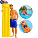 Boia Colchão Inflavel Para Piscina e Praia Verão 1,83m X 69cm Boia Flutuante