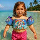 Boia de Braço Colete Infantil para Nadar Praia Piscina Estampa Unicórnios Coloridos