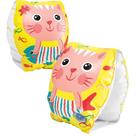 Bóia de Braço para Bebê Crianças Inflável Gatinho Feliz Boia infantil Intex 56665