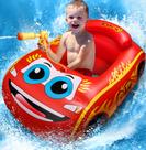 Bóia de piscina infantil HopeRock com pistola de água brinquedo de natação inflável para meninos de 3 a 8 anos, diversão de verão (vermelho)