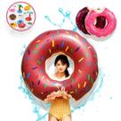 Boia Donut Grande Piscina Inflável 120cm + Porta Copos