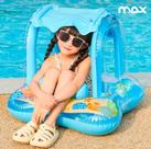 Boia Inflavel Bote Bebê Cobertura Fralda Infantil Azul Reforçada 65x65cm