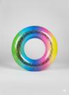 Boia Inflável Circular Arco Íris Glitter 55cm Piscina E Praia Kids