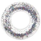 Boia Inflável Circular Transparente com Glitter Colorido Mor